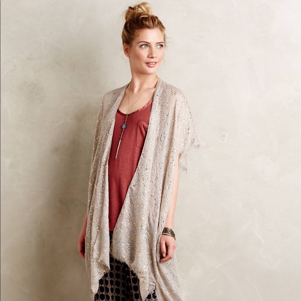 Subtle Luxury Gold Shimmer Shawl